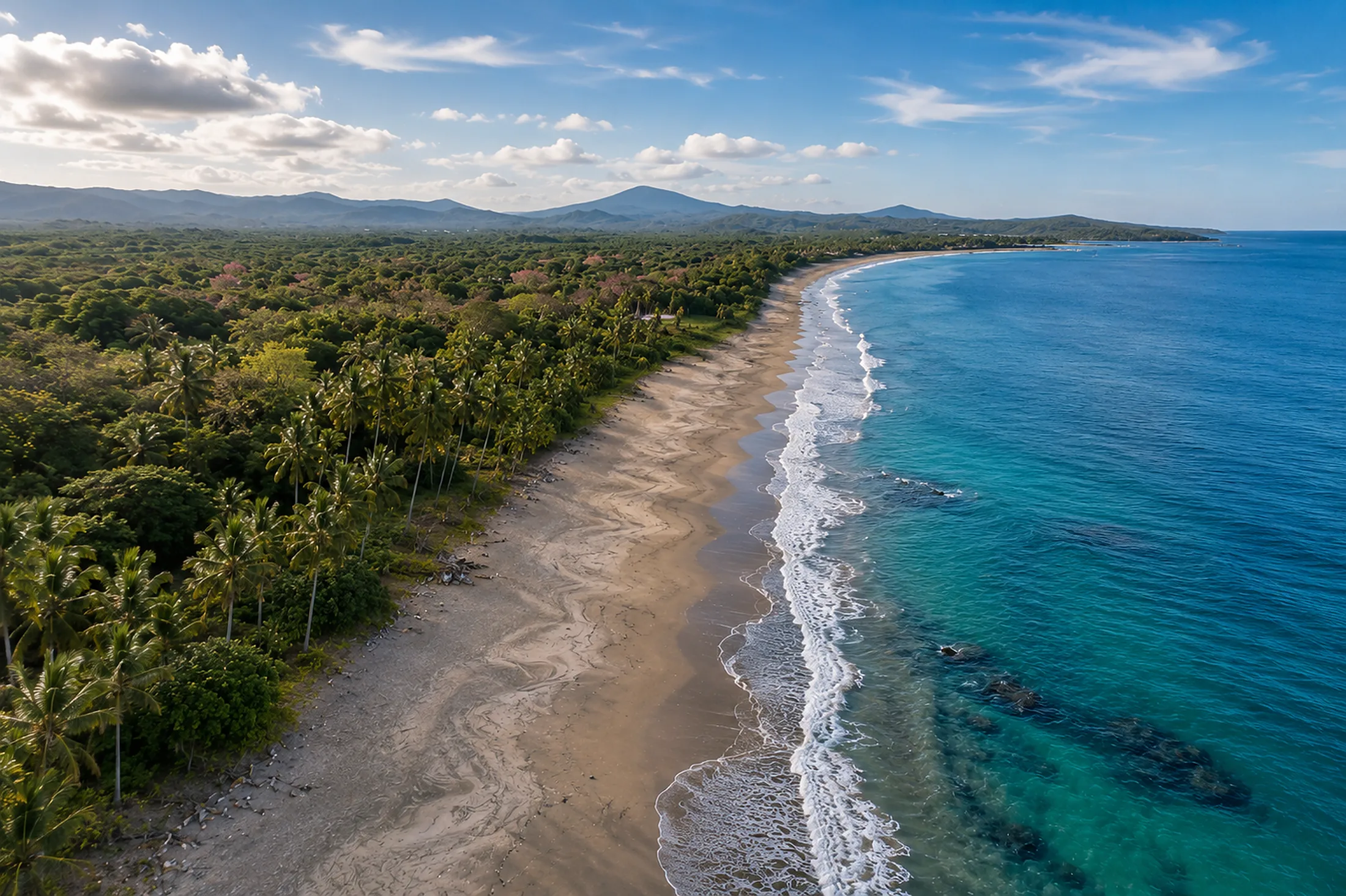 Daylight over the Nicoya coastline, Costa Rica
