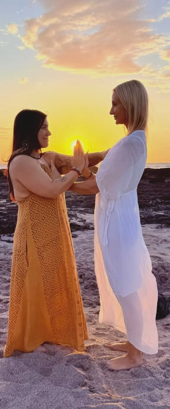 Susan and McKenzie at sunset