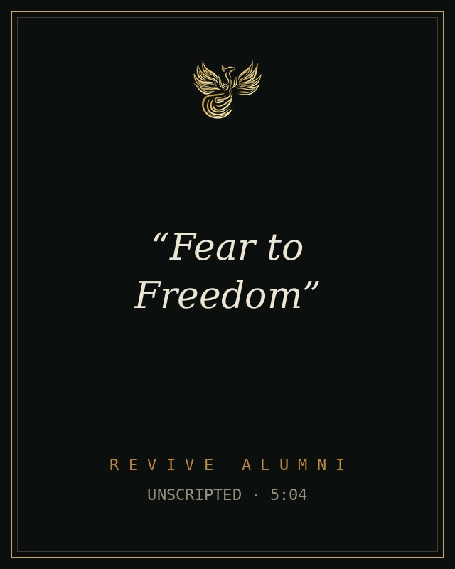 REVIVE alumni testimonial